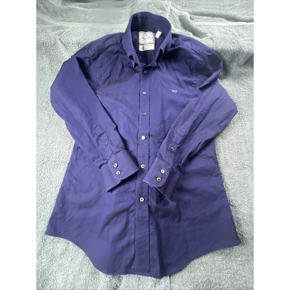 Brooks Brothers Luxury Collection Thomas Mason Regent Purple Button Down, 15-33